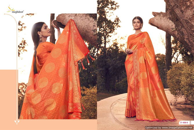 Meghdoot Fayra New Designer Fancy Exclusive Wear Silk Saree Collection